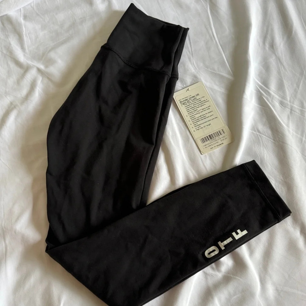 🆕🖤 Lululemon OTF Orangetheory Fitness Wunder Under HR Tight 25” Luon Black